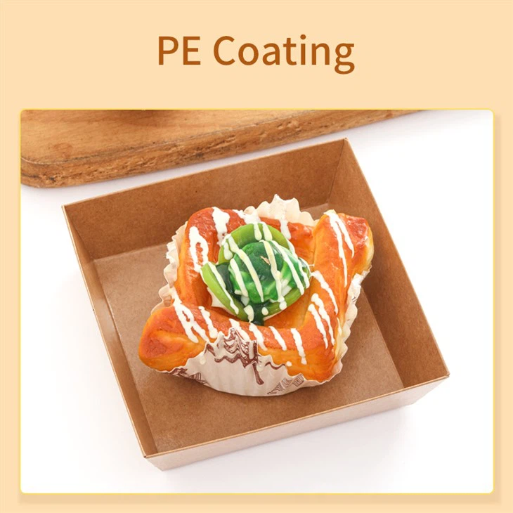 Kraft Sushi Tray Box With Plastic Lid